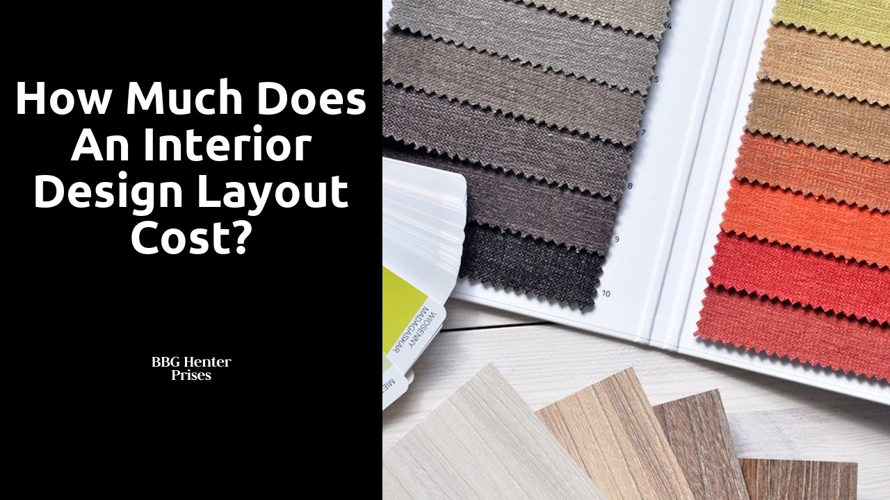 How much does an interior design layout cost?