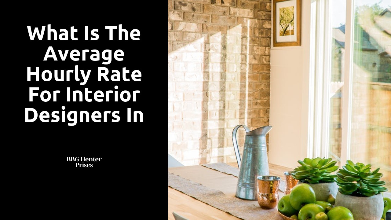 What is the average hourly rate for interior designers in Ontario?